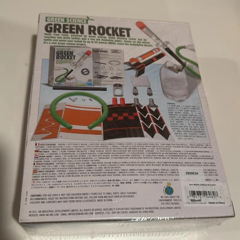 Green science green‎ rocket NEW